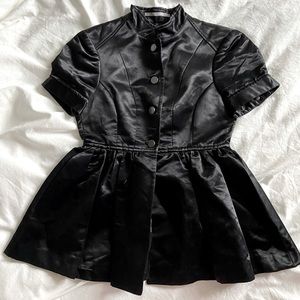 Buttoned Peplum Blazer